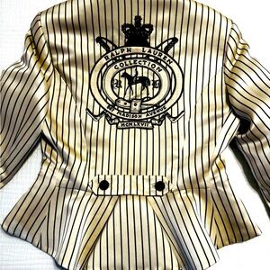 LIMITED EDITION HAND BEADED RALPH LAUREN COLLECTION silk jacket